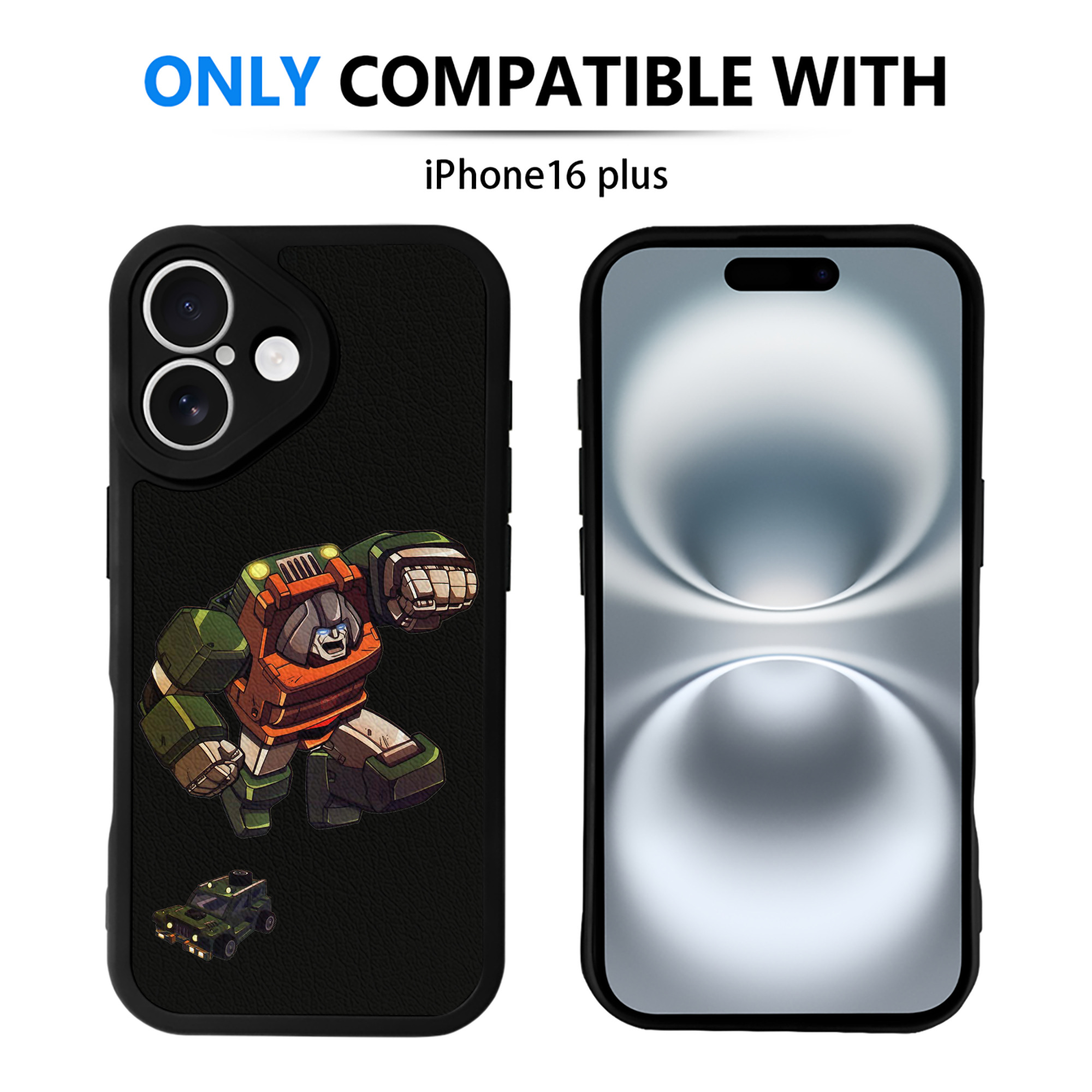 （画像用）  【iPhone 16シリーズ対応】シリコンスマホケース（レザー調） 材質：シリコン